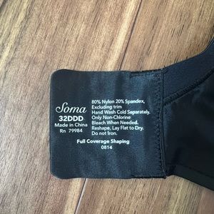 Soma full coverage Shaping bra 32DDD Black